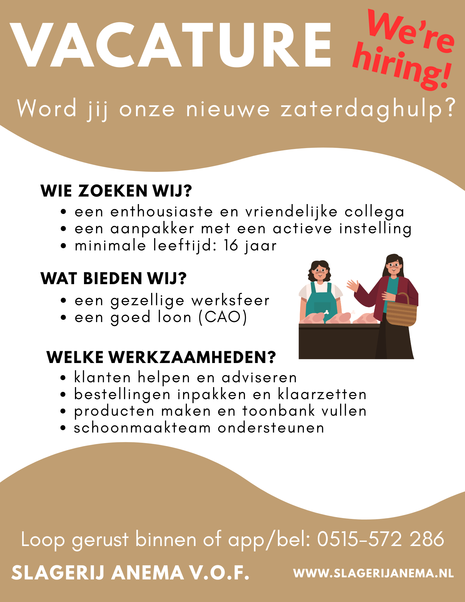 Zaterdaghulp Slagerij Vacature-2
